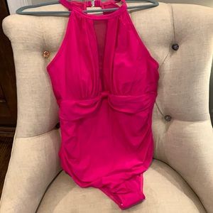 Hot Pink One Piece Swimsuit